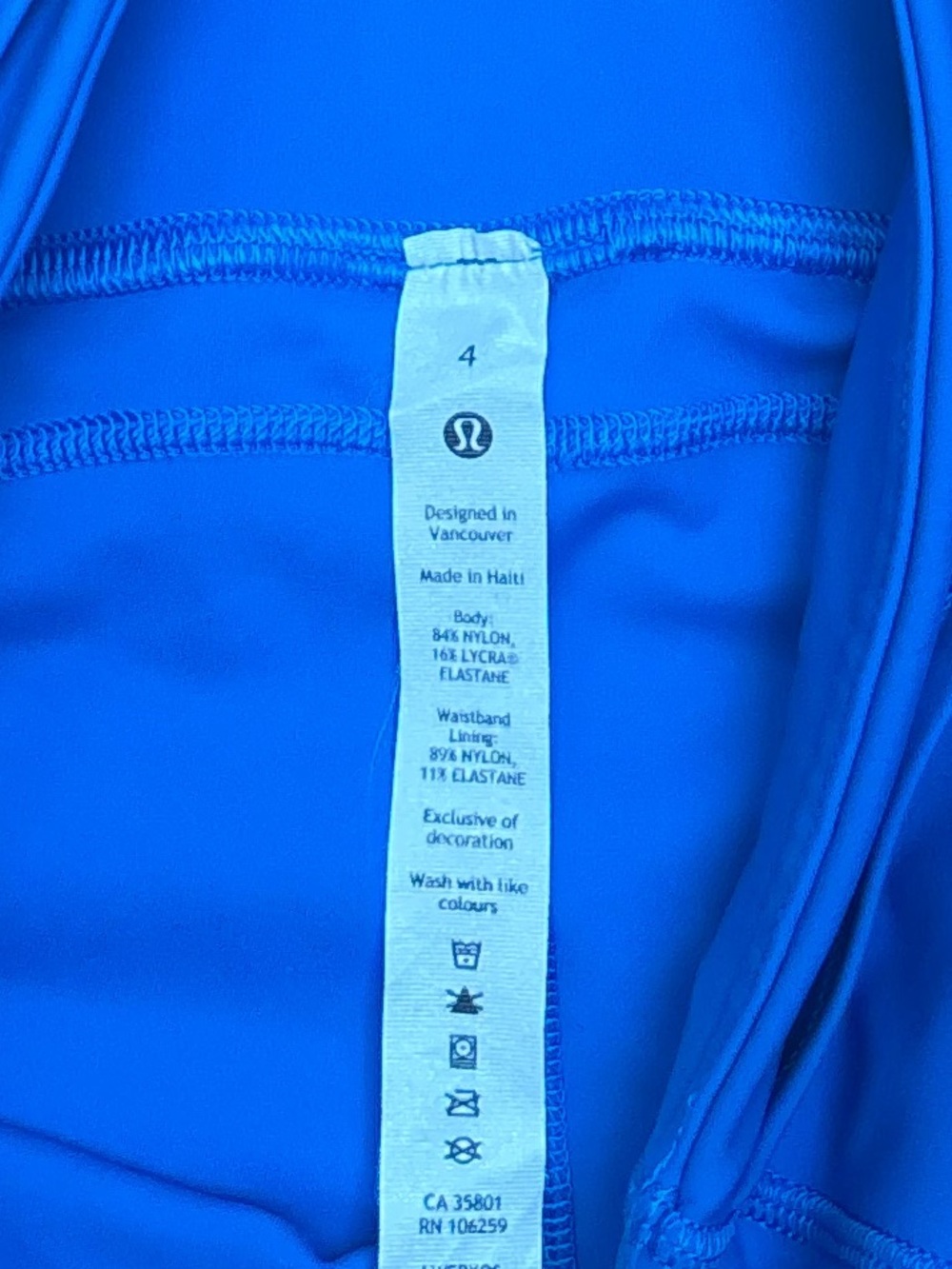 Lululemon Fast & Free 7/8 Tight Nulux 25" In Poolside Size 4 - Picture 7 of 8